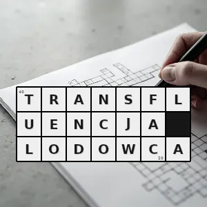 Hasło krzyżówkowe przelewanie się - transfluencja lodowca – rozwiązanie, synonimy, podpowiedzi i definicje krzyżówkowe